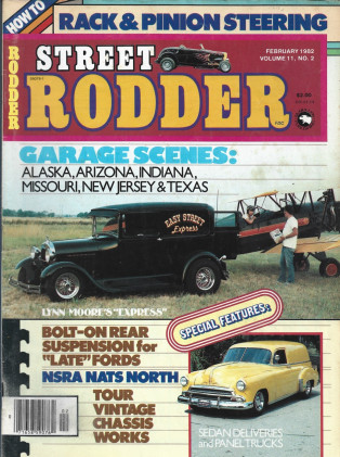 STREET RODDER 1982 FEB - RACK & PINION, SEDAN DELIVERIES & PANEL TRUCKS